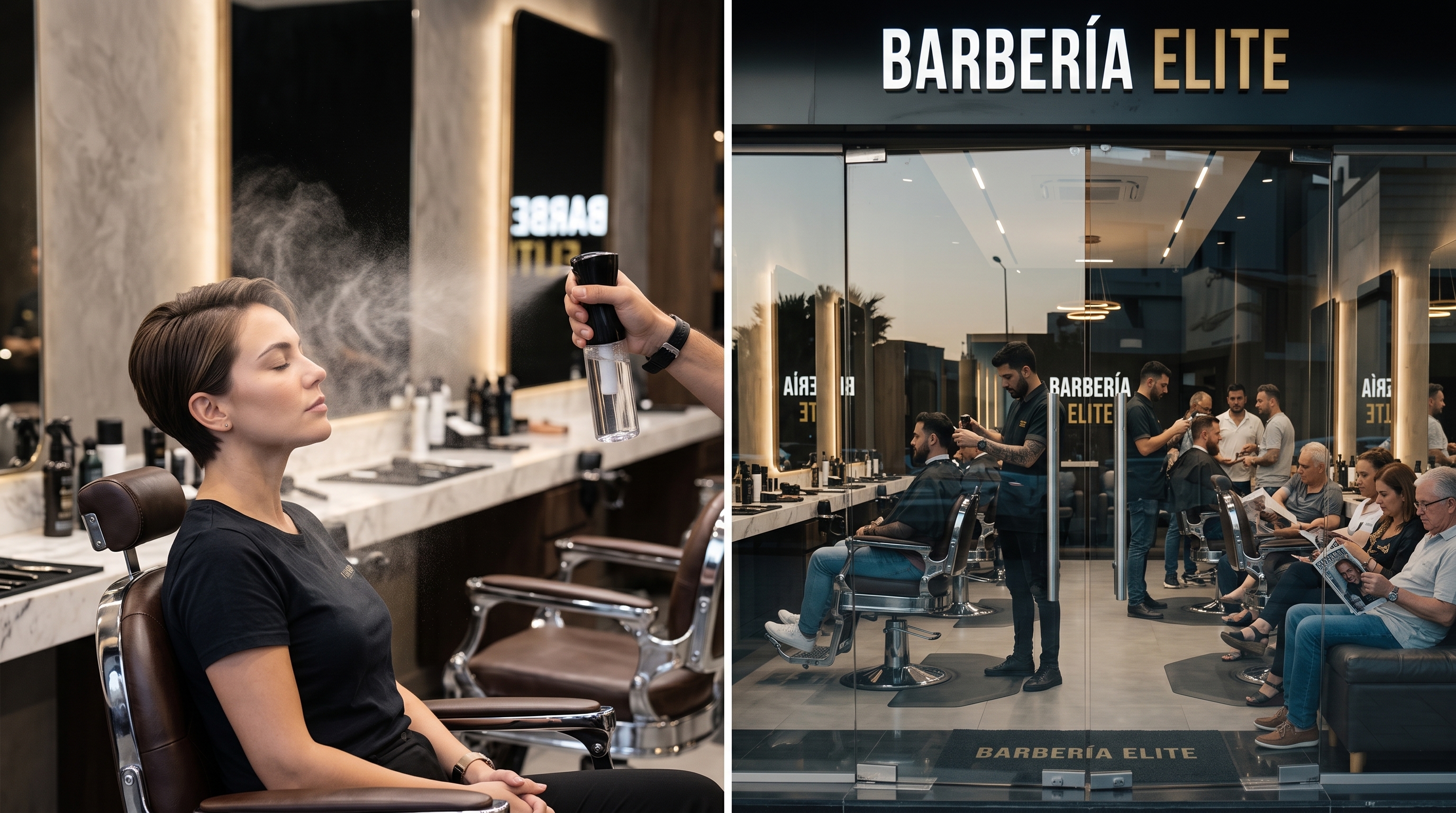 Combo VIP de barbería con vaporizador y loción Elite Mist en Bogotá